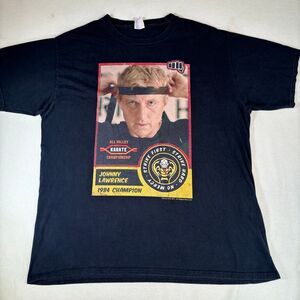 Johnny Lawrence Trading Card Cobra Kai T-Shirt Size XL Black